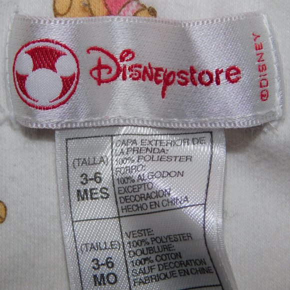 Disney Store Winnie the Pooh Little Friends 3-6 Months Pink Bear Fleece Jacket - Picture 6 of 9